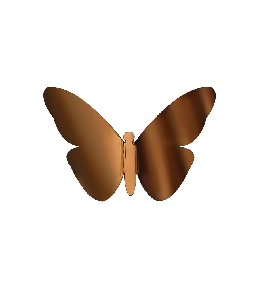DECORO MURALE 3D "BRONZE BUTTERFLIES"